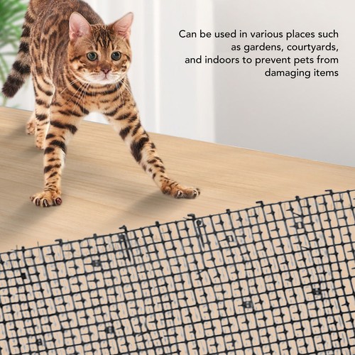 Cat Scat Mat Pet Deterrent Mat Cats Dogs Digging Spikes Deterrent Mat for Yard - Picture 5 of 12