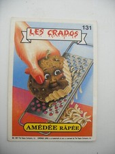album PANINI MERLIN Les CRADOS Vignette Immage FRANCE Garbage Pail Kids N°131