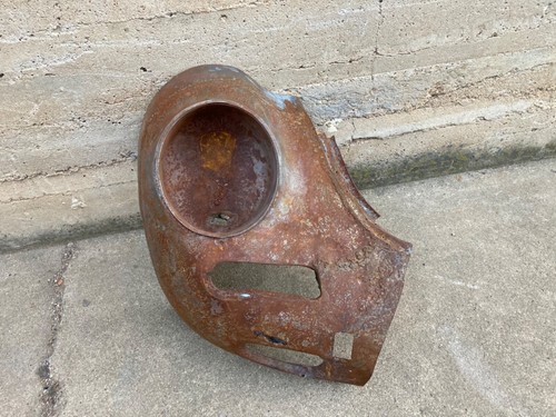 Porsche 356 front left body sheet metal headlight bucket MANCAVE ART DISPLAY - Picture 4 of 4