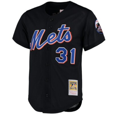 ミッチェルアンドネス　ニューヨークメッツ Mets Piazza 31 New York Mets Mike Piazza #31 Mitchell & Ness Black 2000 MLB