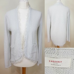 zara fringe cardigan