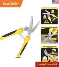 Durable 8-Inch Tin Snips with Ergonomic Handle - Ideal for Metal and More