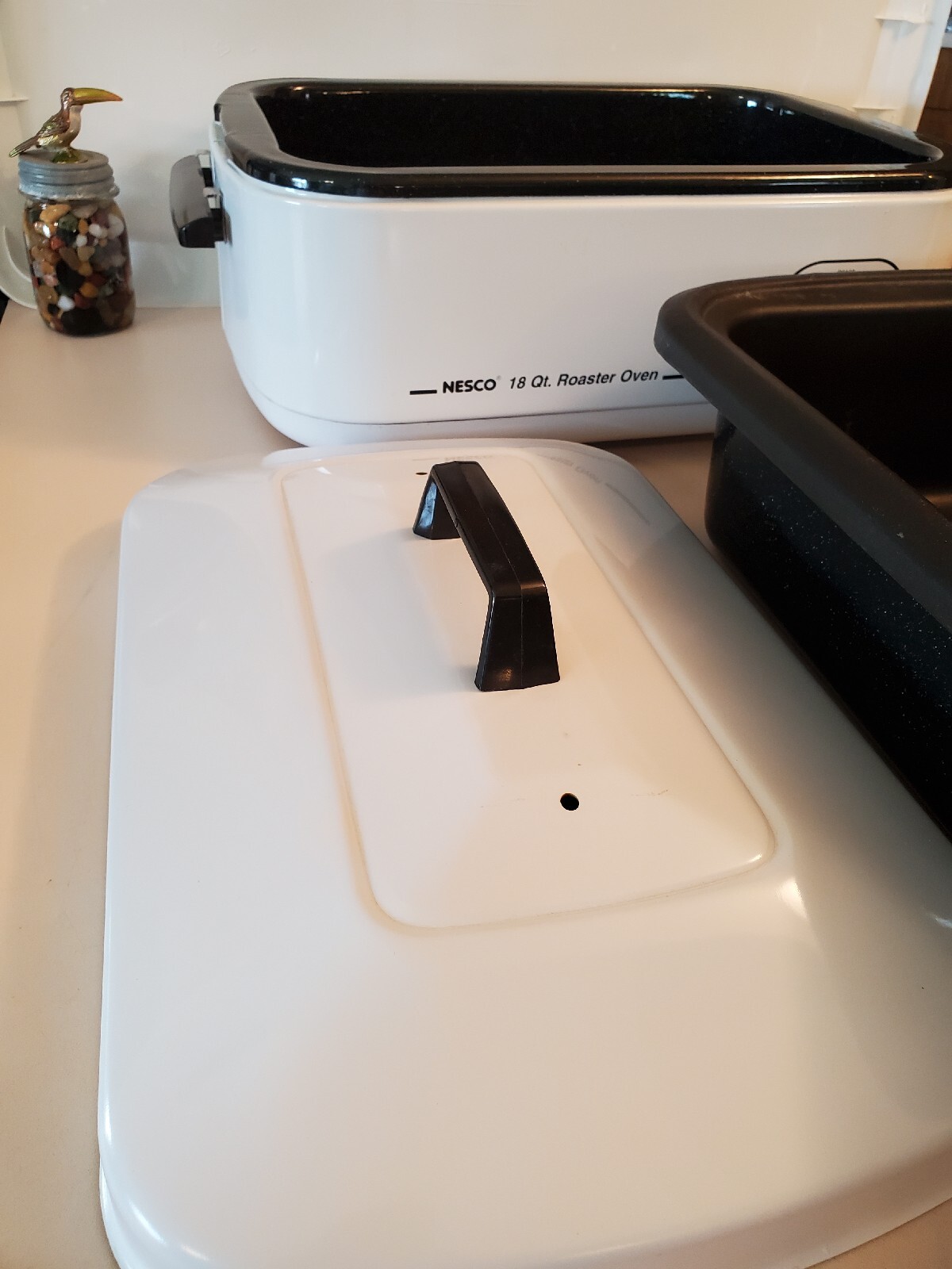 NESCO Electric 18 Qt. Turkey Roaster Oven, Model 420814. Tested works