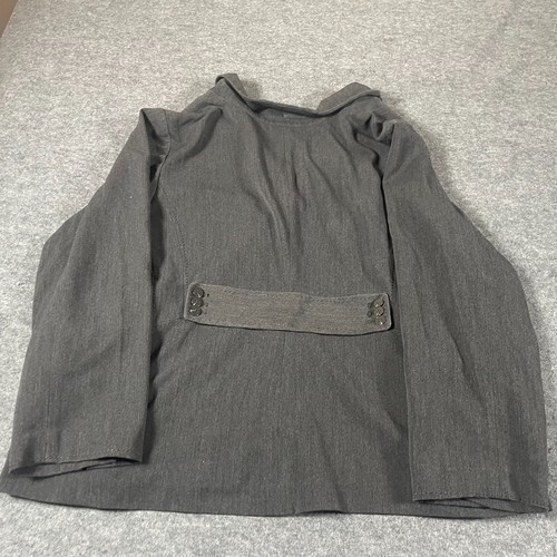 Lane Bryant Coat Womens 26 Gray Single Breasted Pockets Stretch Lightweight - Picture 9 of 11