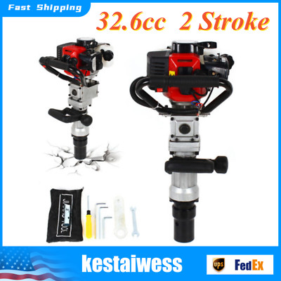 2 Stroke Heavy-Duty Gas Power T Post Driver Farm Gasoline Pile Driver Hammer New