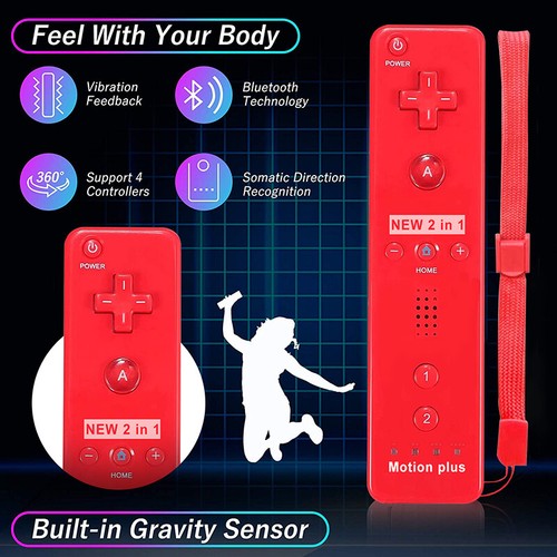 Remote Controller & Nunchuck for Nintendo Wii Wii U Built in Motion Plus New AU - Picture 10 of 32