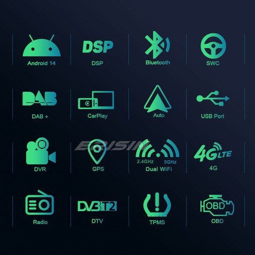 DAB+ Android 14 Autoradio Navi 4GB+64GB Mercedes BENZ R-Klasse W251 CarPlay WiFi - Bild 2 von 20