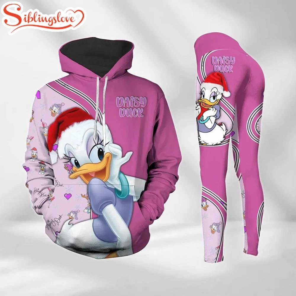 Daisy Duck Christmas Hoodie Legging Set