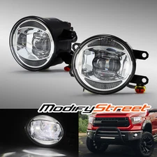 For 14-21 Toyota Tundra Tacoma/10-14 Toyota 4Runner Bumper Chrome LED Fog Lights