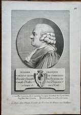 VINCENT GUYOT DE CHENIZOT (1735-1829), PORTRAIT ENGRAVING 18th century, ADVISOR