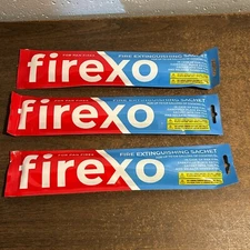 3 Pack Firexo Cooking Pan Fire Extinguisher Sachets - Fire Blanket Alternative