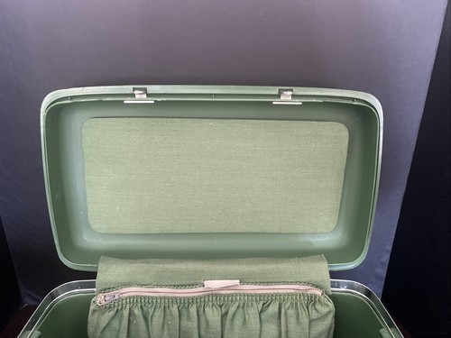 Samsonite Saturn Hard Side Vintage Cosmetic Case Green - Picture 7 of 11
