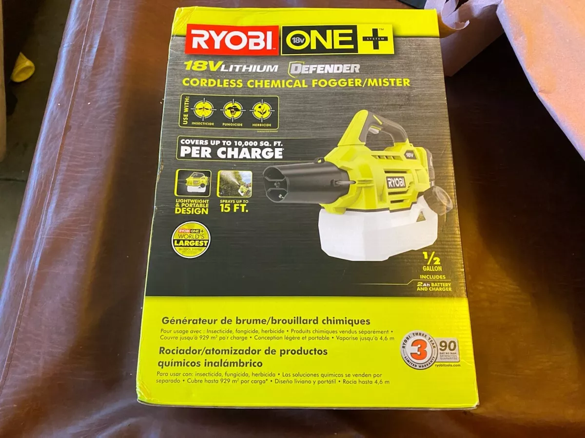 RYOBI ONE 18 V Lithium Ion Cordless Fogger Mister with 2.0 Ah
