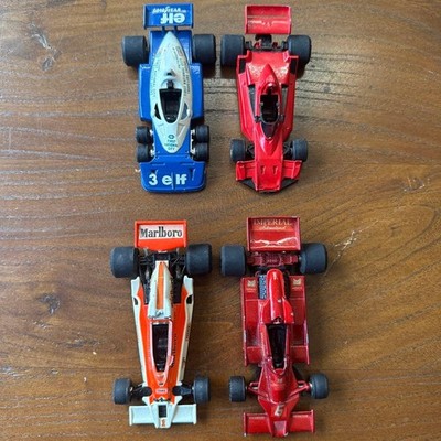 Eitai Grip Mini Car F1 Made in Japan 4er Set Rare Vintage F-1