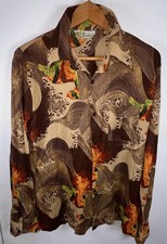 Men s Vtg Vibrant 70s Disco SHIRT SZ L