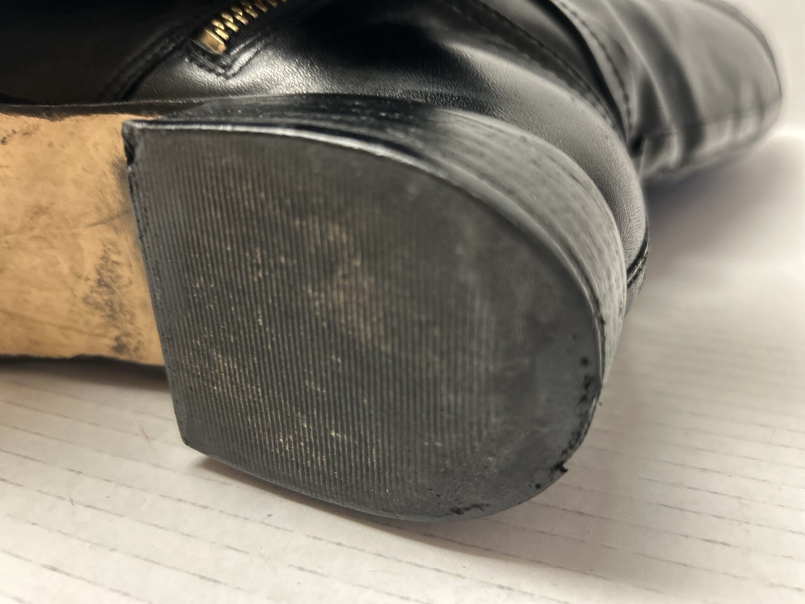 Michael Kors Stockard Leather Tall Riding Boots Black Women's Sz 7M Gold Hdware thumbnail 11