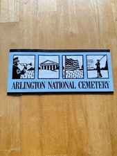 Vintage 1992 Arlington National Cemetery Map Travel Guide Folded Brochure USA