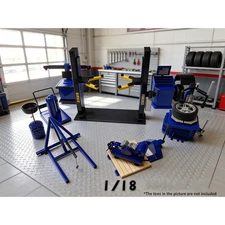 1/18 Diorama Car Garage Repair Tools Model Workshop Accessory Display Scene Prop