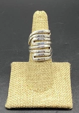 SILPADA-Sterling Silver Modern Maze Tall Ring R1532-SIZE 7   MADE IN INDIA