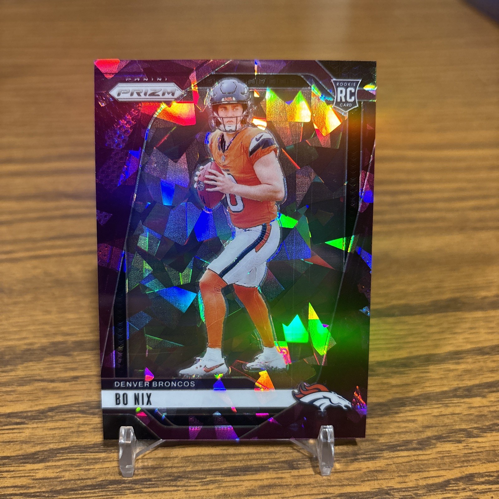 2024 Panini Prizm Purple Ice Bo Nix Rookie /225 RC Broncos #309