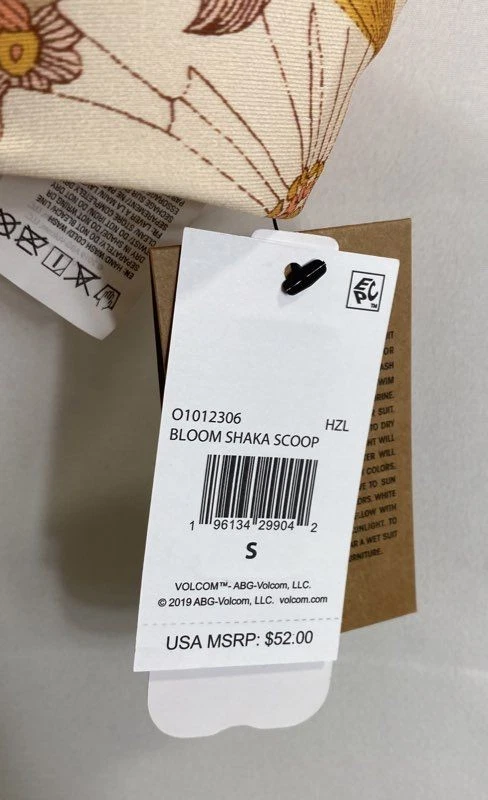 Volcom Womens Multicolor Bloom Shaka Two PC Set Swimwear Size Small NWT - Image 3 of 4