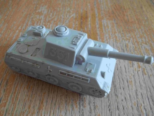 1972 MARX  Desert Fox Playset light gray German Tank