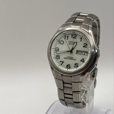 Citizen Attesa H100-T010431 Solar Radio-Controlled Watch White Dial 38.9mm