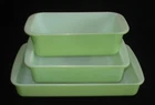 PYREX - 3 pc. LIME Green Baking/Serving Dish, Cake Dish, Loaf Pan / Bakeware Set
