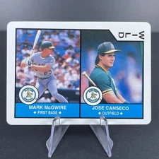 Mark McGwire / Jose Canseco 1990 U.S. Playing Card Co MLB All-Stars WILD