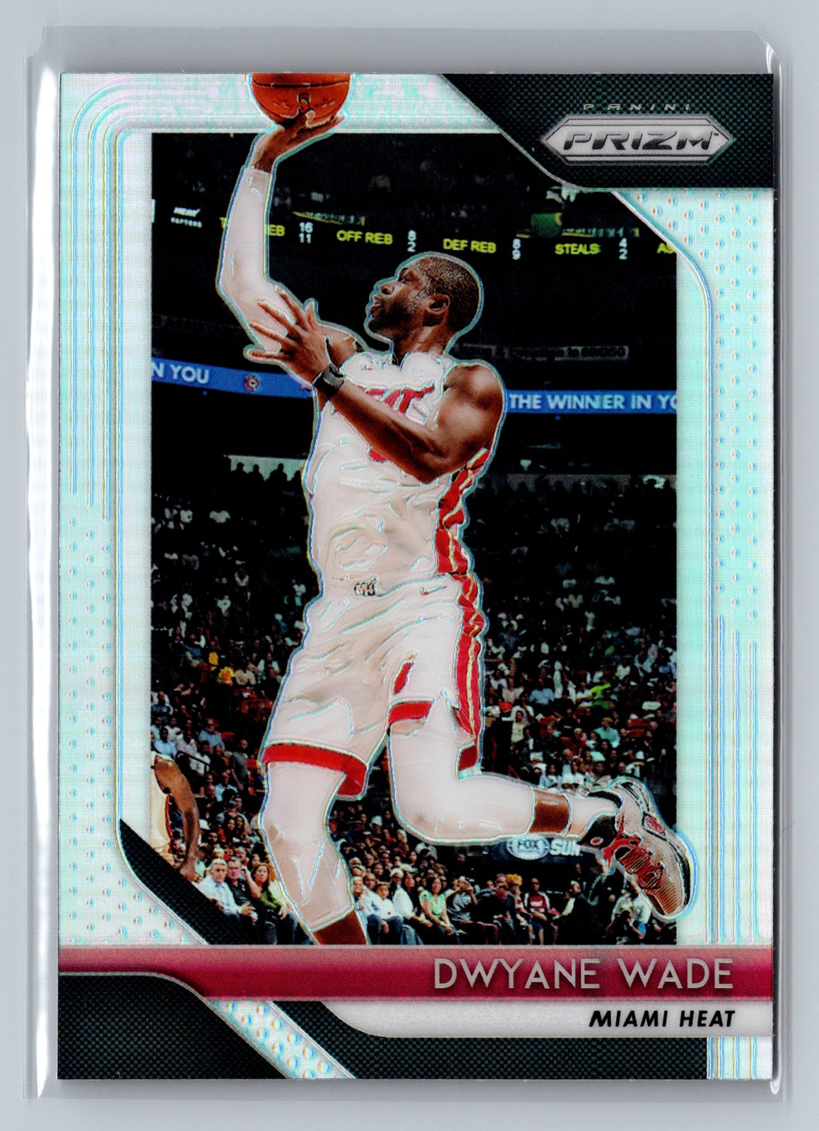 2018-19 Panini Prizm #206 Dwyane Wade Prizms Silver