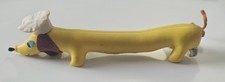 Rare Vintage R. Dakin  Co. Stuffed Yellow Leather Dachshund Doxie Weiner Dog