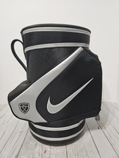 NIKE Golf Den Caddy Mini Golf Bag Range Ball Bag Black Silver Rare HTF