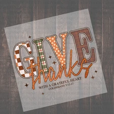 Custom DTF Heat Transfer Fall DTF Films Mama Nurse Teacher Jesus Give Thanks DTF