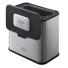 SILBERTHAL Biomülleimer Abfalleimer Edelstahl Aktivkohlefilter 4L Kunststoff