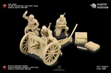 PLASTIC PLATOON Toy Soldiers Soviet cannon Winter period WW2 1:32