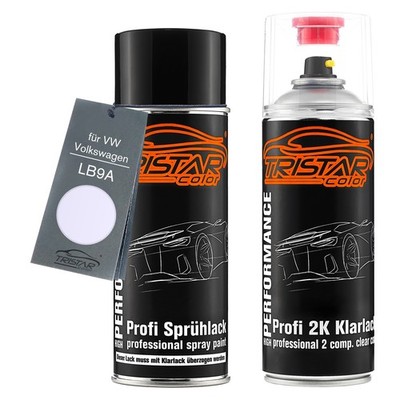Autolack 2K Spraydosen Set für VW Volkswagen LB9A Candyweiss Candy White