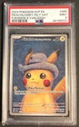 PSA 9 Pikachu Grey Felt Hat #085 Van Gogh Promo SVP Pokemon Card