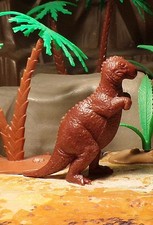 Marx 1971 Type II Allosaurus Dinosaur Waxy Reddish Brown