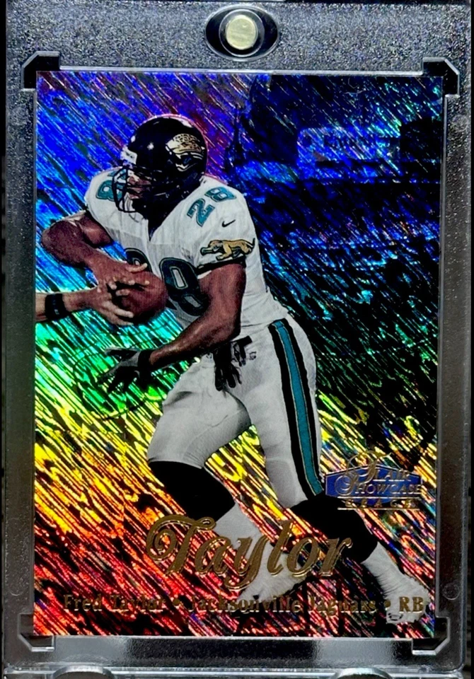 Fred Taylor RARE SHIMMER REFRACTOR PRIZM HOLO INVESTMENT CARD JAGUARS, Mint — 第 4/4 张图片