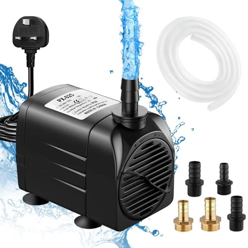 Lnicez Submersible Pump Max 2000L/H 25W, Dry Burning Protection, Ultra Quiet