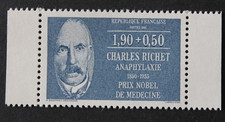 Timbre - FRANCE - Charles RICHET- YT2454a (issu de carnet) - Neuf ** - 1987