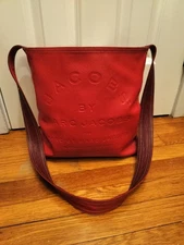 Marc by Marc Jacobs Red  Leather Tote Bag Shoulder 