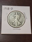 1918-D Liberty Walking Half Dollar (Free Shipping)