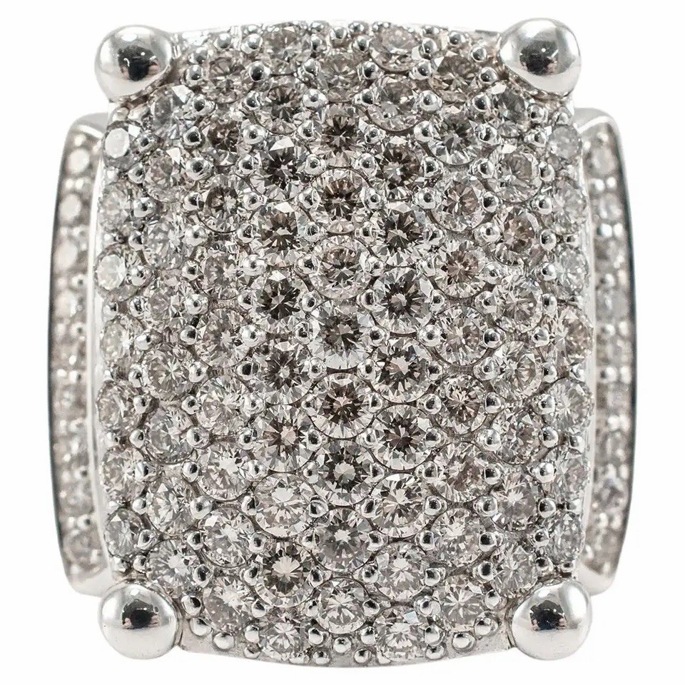 David Yurman Wheaton Rectangle Ring 925 Sterling … - image 1