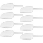 8Pcs Plastic Scoop Mini Clear Flour Ice Candy Dessert Buffet Popcorn Scoop