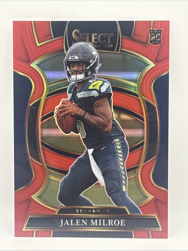 2025 Panini Select - Concourse Jalen Milroe #14 Red Prizm /99 (RC)