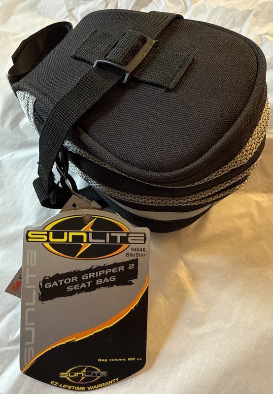 Sunlite Gator Gripper 2 Seat Bag For Bicycle