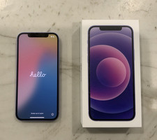 Apple iPhone 12 128GB Unlocked Purple iOS 12MP Camera Smartphone w/ Box