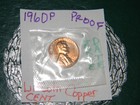1960 (P) - Proof Lincoln Memorial 1¢ Cent Penny - Large Date - Red !! — photo 3