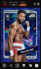 Trick Williams - Blue Moon Iconic - Topps Slam WWE Cosmic Chrome